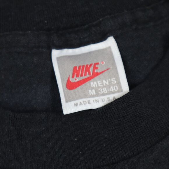 Vintage 90s Wake Forest Basketball NIKE Big Logo T-Shirt Single Stitch USA S - Picture 3 of 8